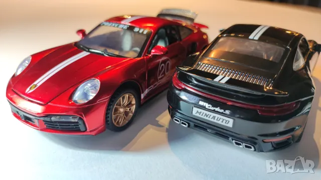 Метални колички Порше 911 (Porche 911 Turbo S), спортен тунинг, мащаб 1:32, снимка 1 - Коли, камиони, мотори, писти - 48784902