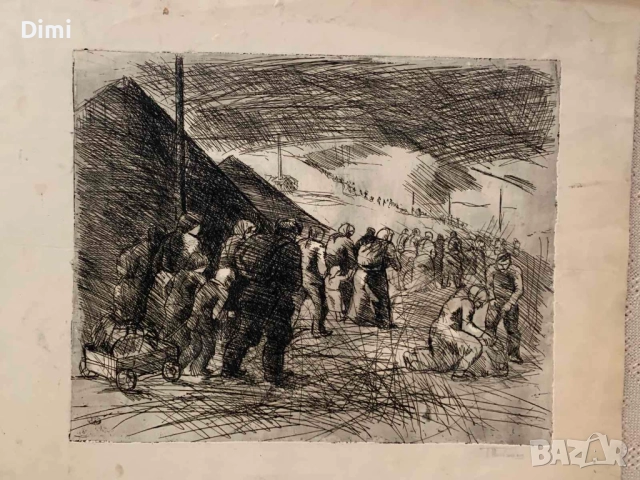 ТОДОР ПОПТОШЕВ 2 бр. дърворез 1964 г.