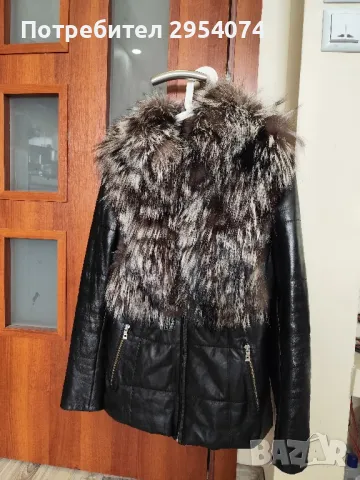 естествена кожа и естествен косъм Л 159лв, снимка 1