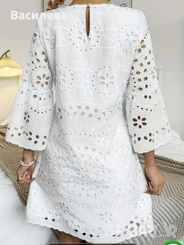 Дантелена рокля , снимка 2 - Рокли - 52668727