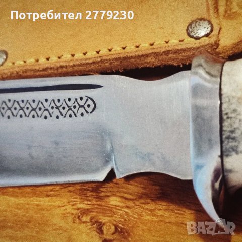 Ловен масивен нож ръчна изработка Нов!, снимка 7 - Ножове - 49966935