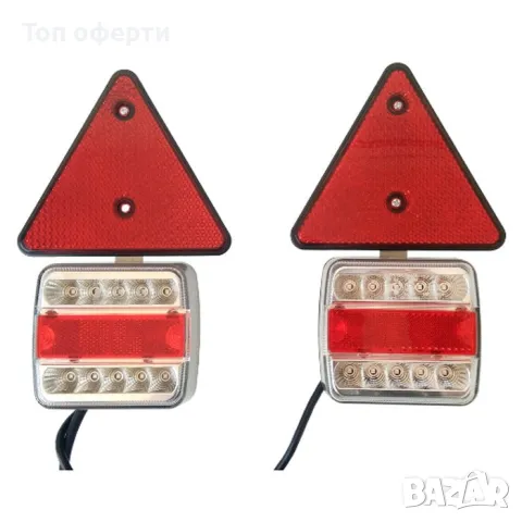 Диодни стопове с магнит - TKL003С с триъгълник платформи, ремаркета и каравани, снимка 2 - Аксесоари и консумативи - 49359070