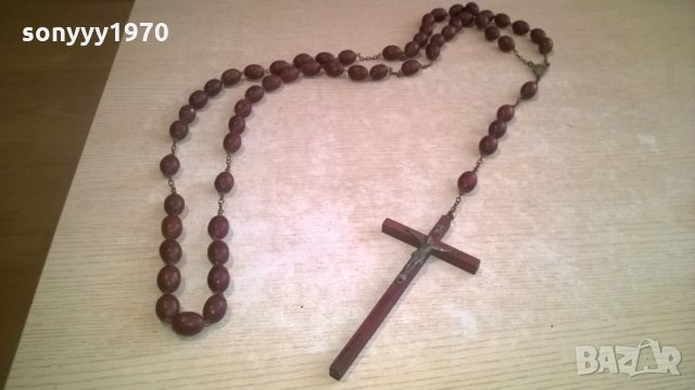 кръст с христос-17х9см и ланец-1.40метра с кръста