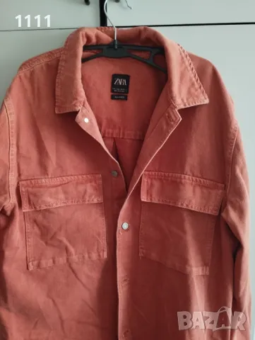 Дънково яке Zara р-р L., снимка 9 - Якета - 49311015