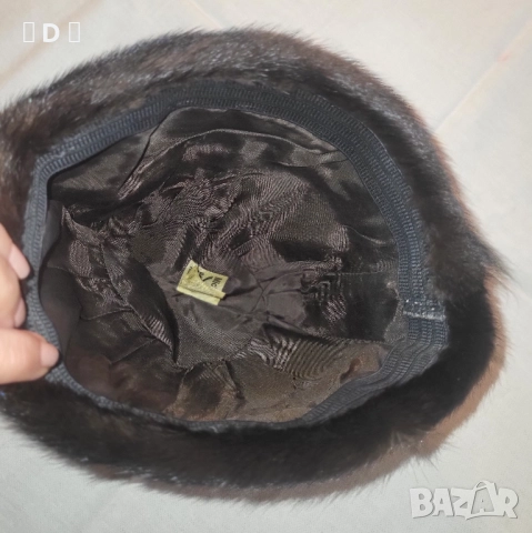 НОРКА естествен косъм дамска шапка, снимка 6 - Шапки - 52550225