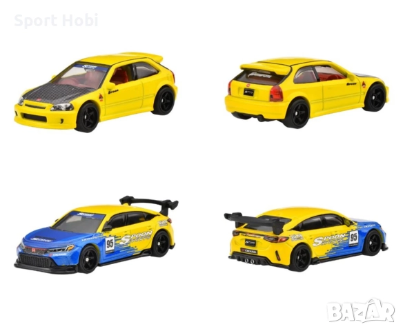  Hot Wheels Culture -  2 Pack -  Honda Civic Type R , снимка 2 - Колекции - 52360640