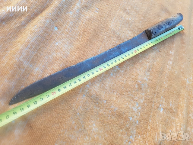 Ятагановиден хайдушки дълъг нож , снимка 4 - Антикварни и старинни предмети - 53259965