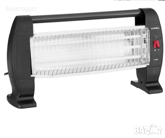 Кварцова печка , 3 тръби, 1500W, снимка 2 - Отоплителни печки - 52883486