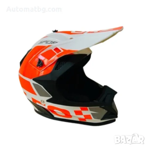 Кросова каска Automat, За мотор, Атв, Велосипед, S, M и L размер, Бял, снимка 2 - Аксесоари и консумативи - 47560995