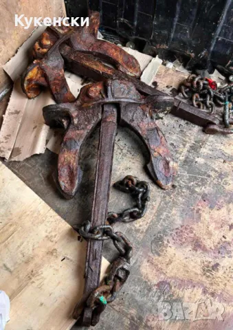 Котви 2 броя от кораба" Чавдар",потопен на 05.08.25 в Созополския залив за изкуствен риф