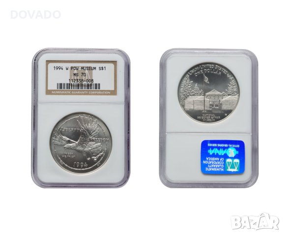 1994-W Prisoner of War Museum S$1 - NGC MS 70 - САЩ Сребърна Възпоменателна Монета Долар, снимка 3 - Нумизматика и бонистика - 43773456