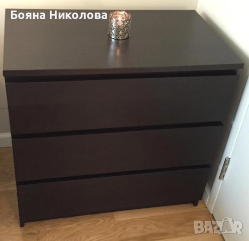 Скрин с три чекмеджета, Икеа, снимка 4 - Скринове - 52572568