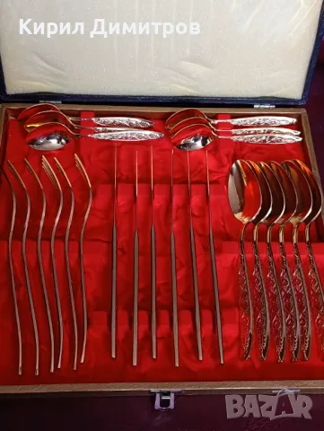 позлатени прибори за хранене – комплект