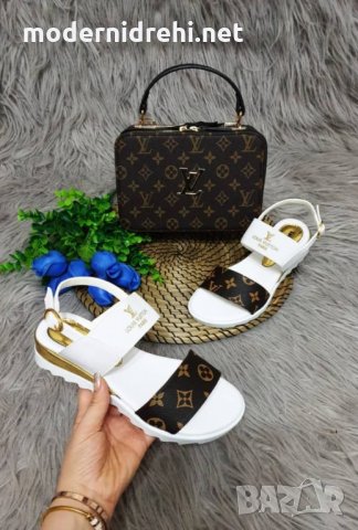 Дамски сандали и чанта Louis Vuitton код 21, снимка 1 - Сандали - 33272330