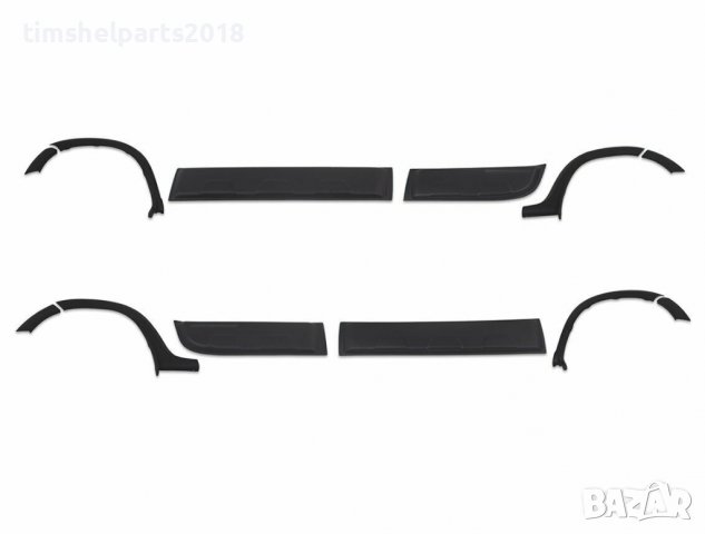 Комплект ( 12 части ) лайсни за врати и калници за Dacia Duster 2018 +, снимка 3 - Аксесоари и консумативи - 39793682