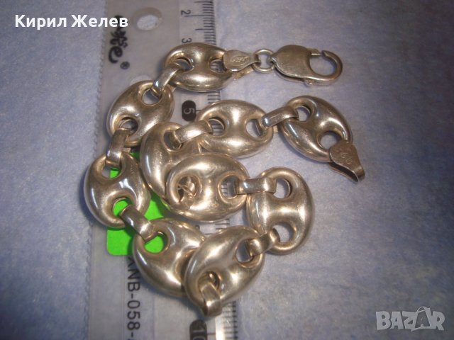 ПРЕКРАСНА МАРКОВА СРЕБЪРНА ВИНТИДЖ АРТ ГРИВНА СРЕБРО 925 РЕТРО ПЛЕТКА 27817, снимка 3 - Гривни - 38323324