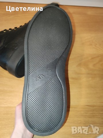 Мъжки високи кецове ZARA със змийски принт размер 43 цена 50 лв., снимка 4 - Кецове - 43981770