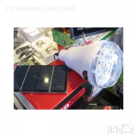 LED СОЛАРНА ЛАМПА GR-020, снимка 5 - Лед осветление - 40025227