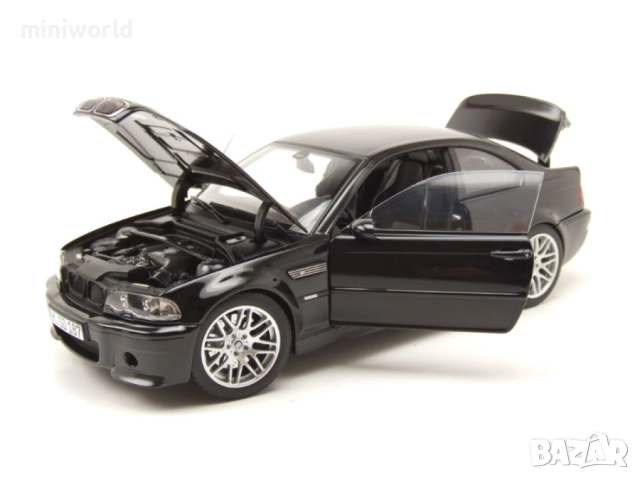 BMW M3 CSL E46 2003 - мащаб 1:18 на Norev моделът е нов в кутия., снимка 4 - Колекции - 52176627
