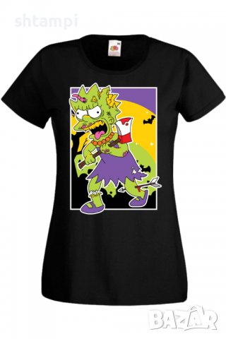 Дамска тениска The Simpsons Lisa Simpson 01,Halloween,Хелоуин,Празник,Забавление,Изненада,Обичаи,, снимка 2 - Тениски - 38154299