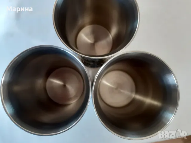 Чаши за вино от калай, 230 мл, Antik*Vintage#28, снимка 5 - Антикварни и старинни предмети - 47606053