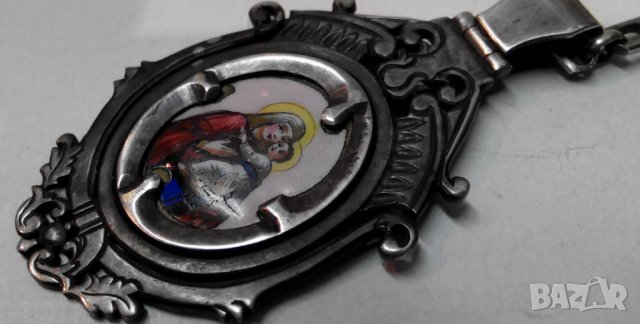 Медалйон Царска Русия - сребро емайл, снимка 10 - Колиета, медальони, синджири - 26839546