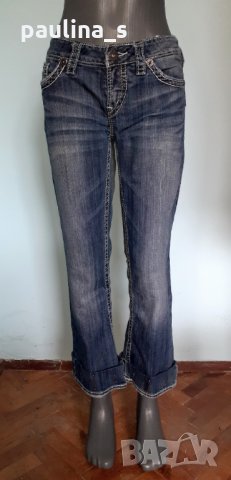 Дизайнерски дънки Silver jeans by "Aiko"® / широки крачоли, снимка 1 - Дънки - 28855006