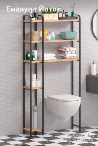 Рафт върху тоалетна чиния 