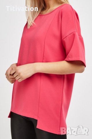 Цикламена дълга блуза, снимка 3 - Корсети, бюстиета, топове - 28741744