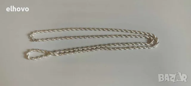 Сребърно синджирче, снимка 2 - Колиета, медальони, синджири - 48714065