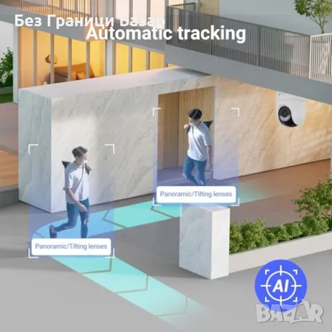 Нова CB8 Lite 4MP Камера със Соларен Панел, AOV, 24/7 Запис, Без Такси, снимка 6 - IP камери - 50028093