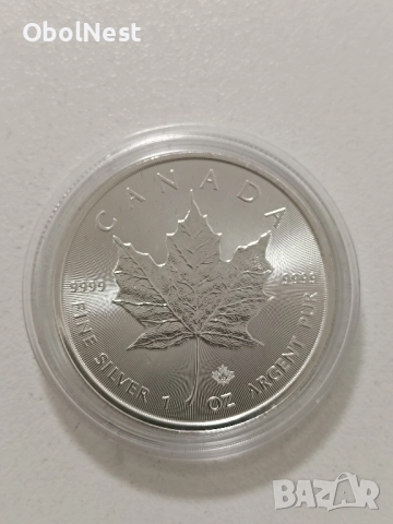 1 oz Сребро Canadian Maple Leaf / Кленов лист - 2022 (9999)