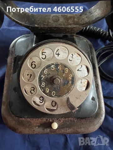 Ретро телефон с метален корпус и бакелитова слушалка.Siemens & Halske., снимка 4 - Антикварни и старинни предмети - 52207488