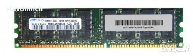 Рам памет RAM Samsung модел m368l2923dun-ccc 1 GB DDR1 400 Mhz честота, снимка 1 - RAM памет - 28106490