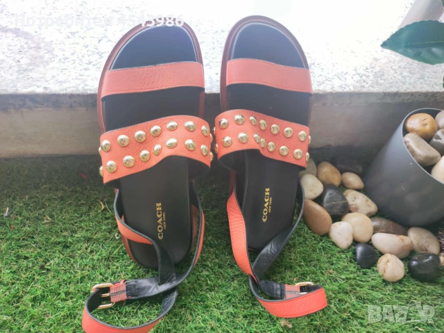 Оригинални сандали COACH NEW YORK, набук