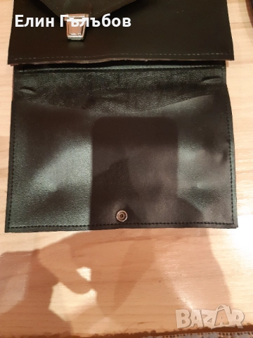 Чантичка, мъжка (ретро) за документи и пари на БДЖ, ест. кожа, неизползвана, снимка 8 - Чанти - 52614772