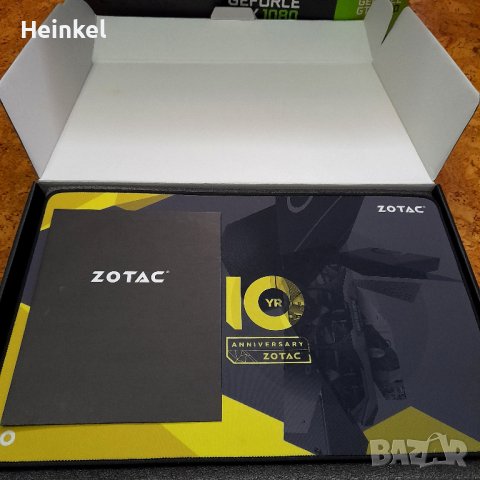 Видео карта ZOTAC GeForce GTX 1080. Като нова!, снимка 5 - Видеокарти - 39561026