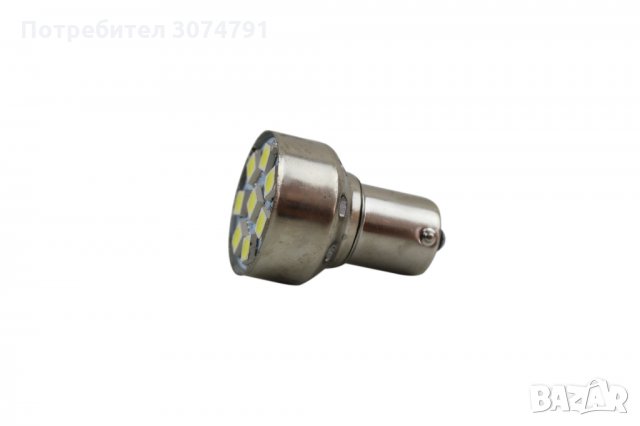 Крушка с Вграден Зумер Мелодия 8 LED Задна Заден Ход 12V BA15S P21W, снимка 2 - Аксесоари и консумативи - 32222884