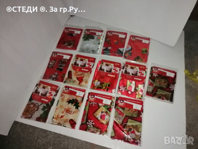 Коледни покривки 75/75 см, снимка 8 - Покривки за маси - 43241271