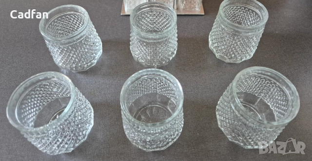 Стъклени чаши и сет оливерник оловен кристал, снимка 5 - Чаши - 51524482