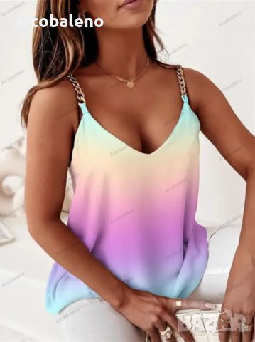 Дамски потник с каишка с верижка и деколте, 12цвята , снимка 12 - Потници - 40159476