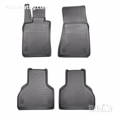 Комплект гумени стелки Automat, За MERCEDES, 4бр, 3D, По модел, Черен