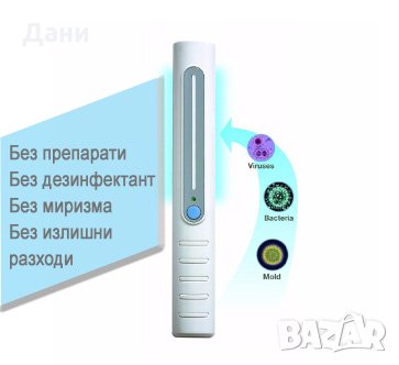 Портативна UV-C LED лампа за Дезинфекция, снимка 7 - Други - 28522258