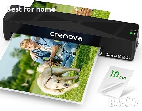 Ламинатор A4 с горещо и студено ламиниране  Crenova