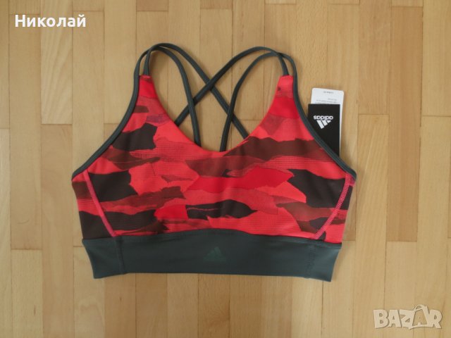 Adidas All Me Limitless Allover Print Top, снимка 2 - Корсети, бюстиета, топове - 40683551