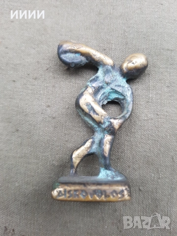 Бронзова пластика статуетка , снимка 2 - Антикварни и старинни предмети - 52379102