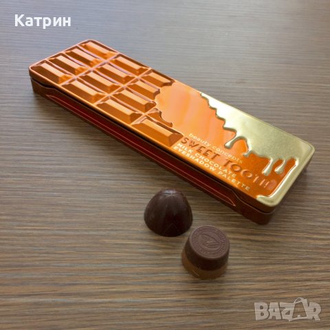 Палитра сенки за очи ,,Sweet Tooth", 12 цвята, 16 лева                                              , снимка 4 - Декоративна козметика - 43997522