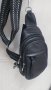 Мъжка черна чанта с платова дръжка, снимка 1