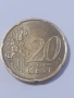 Колекционерска монета - 20 евро цента- 2002г., снимка 2