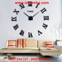 Голям 3D стенен часовник декорация за дома - РИМСКИ ЦИФРИ 4225, снимка 2